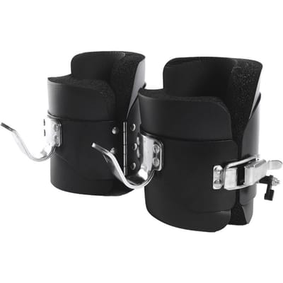 Bottes d'inversion gravité Étireur de muscles du dos, de la nuque et des épaules Bottes pour traction Barre de traction Fitness Gym noir