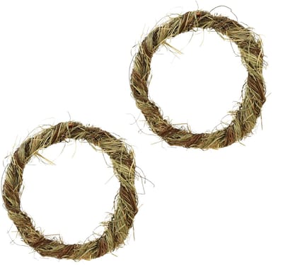 Natuurlijke wijnrankdecoratie Ø29cm 2-delige set - deurkrans, tafelkra