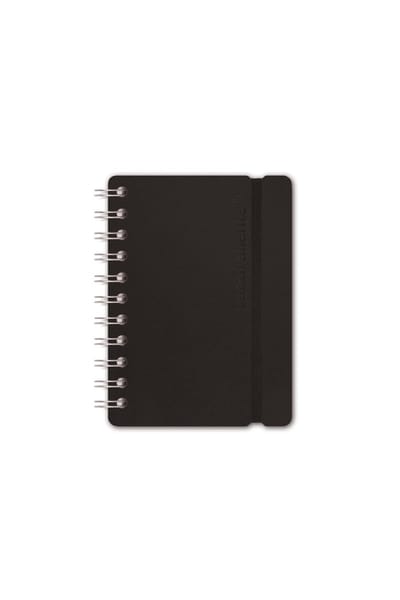 Vacavaliente - Notitieboek A6 - Gerecycled Leer - Zwart