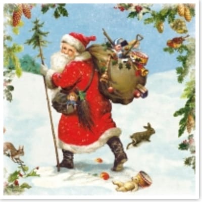 PPD servetten voor sier - decoupage - Santa is Near