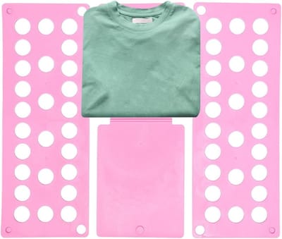 Kleding vouwplank - Wasmand organizer - Kleding sorteren - Snel en efficiënt - 40 x 48 cm - Roze