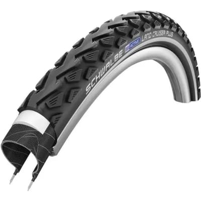 Stijve band met reflecterend Schwalbe Schwalbe Land Cruiser Plus Hs450 Active Punctureg. Twinskin37-622