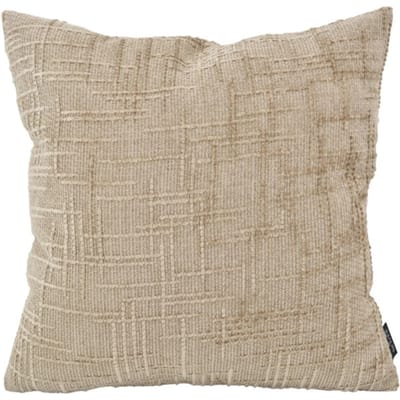 NOVÉE Chenille stripe beige | 45 x 45 cm | kussenhoes | polyester