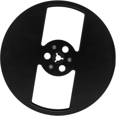 Lege Haspel - Tape Spoel - Muziek Opnemen - Aluminiumlegering - 7 Inch Diameter - Zwart