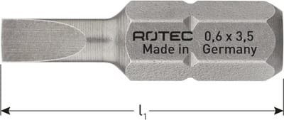 Rotec PRO Insertbit 0,5x3,0mm L=25mm C 6,3 BASIC