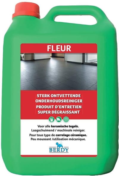 Fleur - Sterk ontvettende reiniger KERAMISCHE TEGELS - Berdy - 5 L