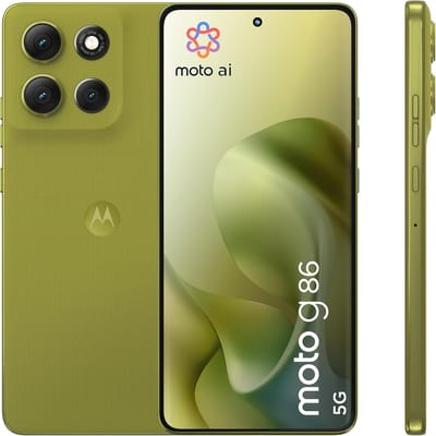 Motorola moto g86 5G 16,9 cm (6.67) Dual SIM Android 15 USB Type-C 8 GB 256 GB 5200 mAh Groen
