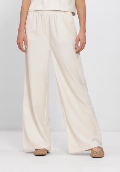 Ydence Pants Yade Broeken Dames - Ecru - Maat XS