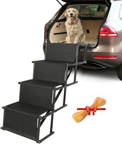 Opvouwbare Hondentrap met Antislip en Extra Brede Treden voor Honden en Katten
