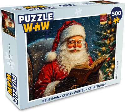 Puzzel Kerstman - Kerst - Winter - Kerstboom - Legpuzzel - Puzzel 500 stukjes - Kerst - Cadeau - Kerstcadeau voor mannen, vrouwen en kinderen
