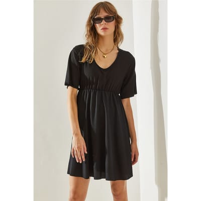 V-hals Mini Jurk