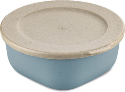 Vershouddoos, Kom met Deksel, 0.7 L, Natuur Bloemen Blauw, Organic Bio-Circular - Koziol | Connect Box