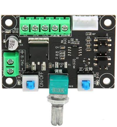 Allecto - Instelbare Stappenmotorcontroller - Stappenmotoraandrijving - Eenvoudige Snelheidsregelaar - Voorwaarts en Achterwaarts - PWM-pulssignaal...