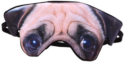 Dailygoods- Slaapmasker Hond - Oogmasker Koeling - Ooglapjes voor Slapen - Warm/Koud Therapie - Comfortabel Materiaal - Afmetingen 20 x 9 x 0,6 cm