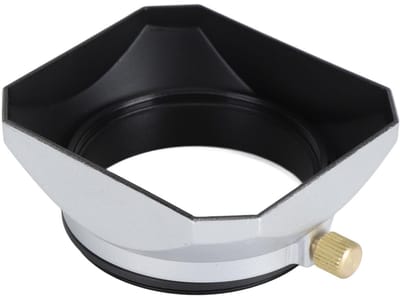 Dailygoods- Zonnekap Aluminiumlegering 52MM - Cameralenskap - Zilveren Zonnekap - Geschikt voor Groothoeklens - Inclusief Handleiding