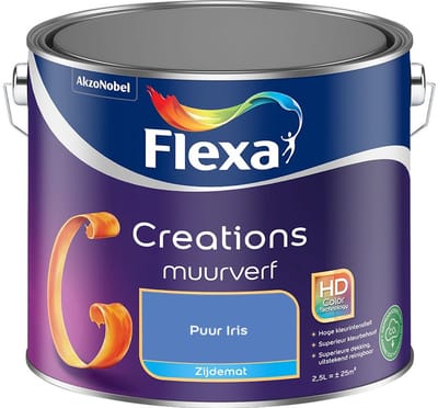 Flexa - Creations Muurverf Zijdemat - Puur Iris - Mengverf - 2,5 L