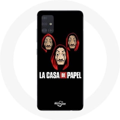 Samsung Galaxy A51 hoesje La casa de papel Masker en logo