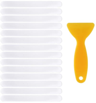 Dailygoods- Gripstickers Antislip - 24 Stuks - Transparante PEVA - Douchevloerstickers - Verhoogde Textuur - Waterdichte Kleefbasis - Antislip Stickers