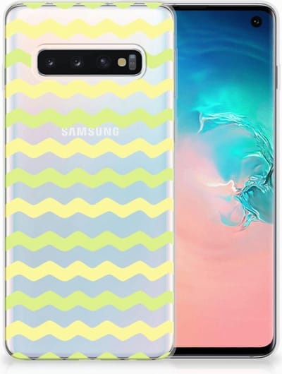 Samsung Galaxy S10 TPU bumper Waves Yellow