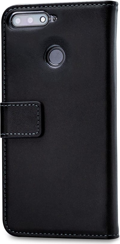 Mobilize Telefoonhoesje geschikt voor HONOR 7A Hoesje | Mobilize Classic Gelly Wallet Bookcase Portemonnee | Pasjeshouder voor 2 Pasjes | Telefoonhoesje voor Pinpas / OV Kaart / Rijbewijs - Zwart