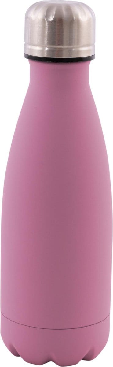 Point-Virgule - Dubbelwandige thermosfles - Isoleerfles - Lekt niet - Stevig - Roze - RVS - 350 ml