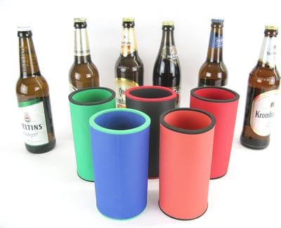 Neopreen bierkoeler 0,5L - 5 stuks - 5-6mm dik - voor blikjes en flessen
