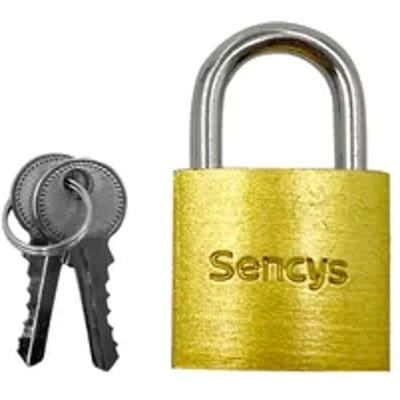 Sencys Hangslotenset Met Sleutel - Staal Voor Koffer - Behuizing 20mm - Set Van 4 Stuks