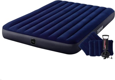 Air mattress colourful 203 x 152 x 25 cm (set) - Intex Upgrade Comfort