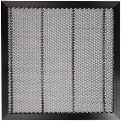 Dailygoods- Werktafel Aluminium 400 x 400 mm - Mesh-Design - CNC Lasergraveerplatform - Roestvrij en Duurzaam - Hoge Vlakheid en Stabiliteit - Laserbed