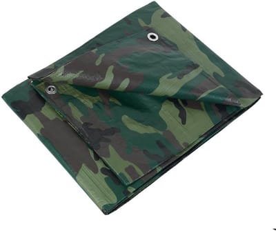 Waterdichte Camouflage Zeil - Stevig Tarp - Tuin Beschermen - UV-Behandeld Polyethyleen - 1.8 x 3 Meter - Multikleur