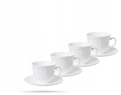 Merkloos Koffieservies 8 Delen voor 4 Personen, 280 ml