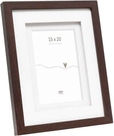 Deknudt Frames fotolijst S65KQ1 - bruin met passe-partout - foto 15x20