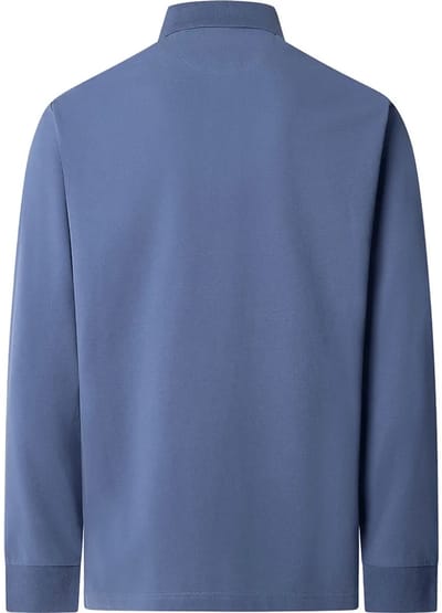 Hackett Hm5500022 Slim Fit Lange Mouw Poloshirt Blauw L Man
