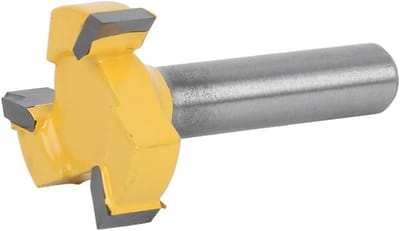 T-slot freesbit met 3 bladen voor houtbewerking - 8mm shank, precisie snijden, ideaal voor meubels en ambachtelijke projecten
