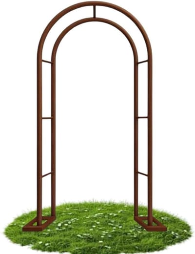 Metalen Tuinboog - Pergola Boog - Decoratie Tuinfeest - Roestbestendige Coating - 200-300 cm - Bruin