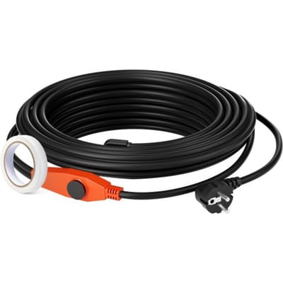VEVOR Antivries Verwarmingskabel, 9 m, 23 W/m, Verwarmingskabel voor leidingen met ingebouwde thermostaat, Leidingverwarmingskabel ter bescherming van PVC-slangen, metalen en kunststof leidingen tegen bevriezing