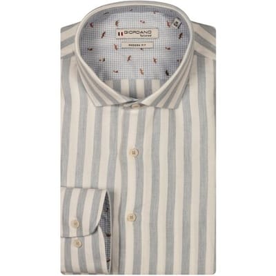 Giordano Overhemd Row Brushed Twill Stripe Licht Blauw / male