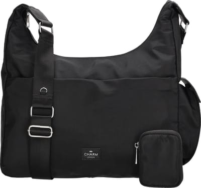 Charm London Odeon Schoudertas met Handige Etui - Zwart