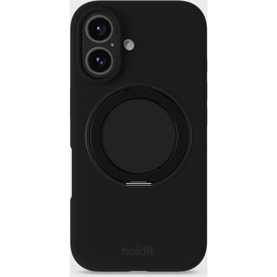 Silicone Stand Case Black iPhone 16