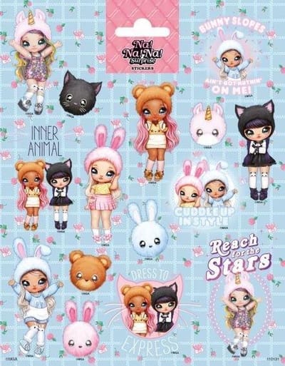 Funny Products Stickers Na!na!na! 20 X 15 Cm Papier Roze 15 Stuks