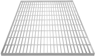 Zware Gegalvaniseerde Roosterplaat 100x90cm - Sterk Metalen Vloerpaneel 900kg Draagvermogen
