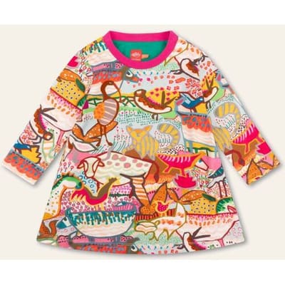 Oilily Datjes Jurk- maat74/12m Groenery