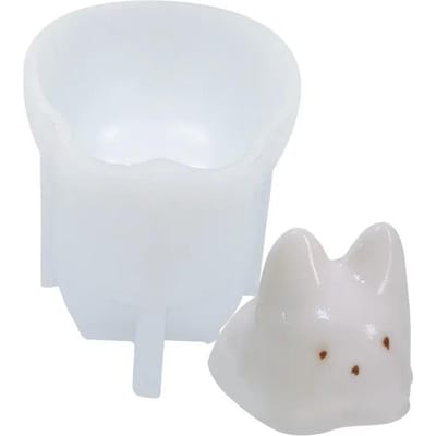 1 stuks kat melk pudding siliconen mal Halloween gelei kom taart schattige taart witte koude ijs poeder mal taart decoratie accessoires wit