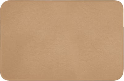 Badmat 60x40 cm - Antislip - Bruin - Effen print - Badmatten voor badkamer - Badkamermat - Douchemat - Badkamer mat