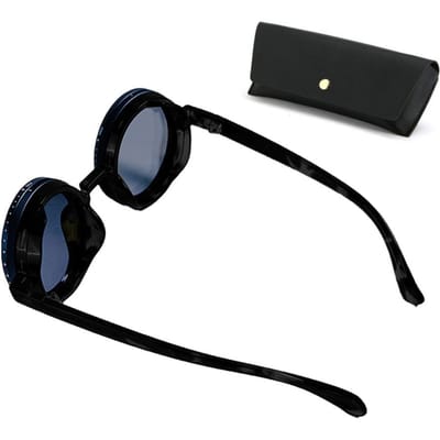 Modieuze nieuwste ND2-400 Verstelbare Dimmende Bril ND Filter 9 Niveaus Vissers Zonnebril Met Brilhoesje UV400 Zonnebril Buiten black