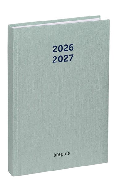 Brepols agenda 2026-2027 - NATURE - Schoolagenda - 1 dag per pagina - Gekartonneerde omslag - Dagoverzicht - Groen - 11.5 x 16.9 cm
