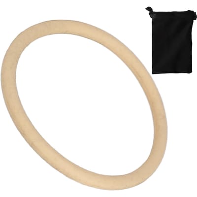 Patella Kniestrap Siliconen Patella Ondersteuningsbrace Kniebeschermingsband met Opbergzak beige