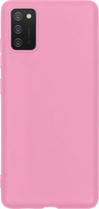 Hoes - Geschikt voor Samsung Galaxy A03s - Sterk & Shockproof - Hoesje Cover - Siliconen Case - Lichtroze
