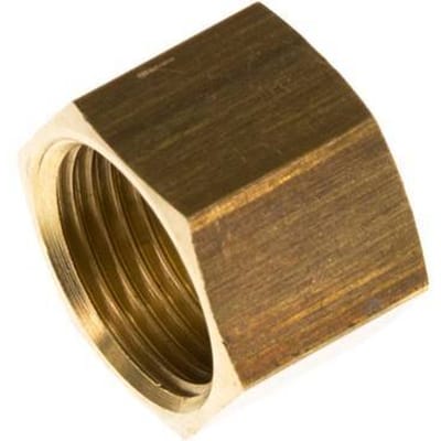 4/6/9 G3/8''mm Wartelmoer messing L14.5mm [5 Stuks]