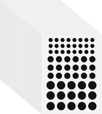 SnelShoppen - 114 Pcs Camera Bescherm Stickers, 0.5cm/1cm/1.2cm, Stapelbare Webcam Cover, Telefoon Camera, Mobiele Telefoon Accessoires, Privacy Besch